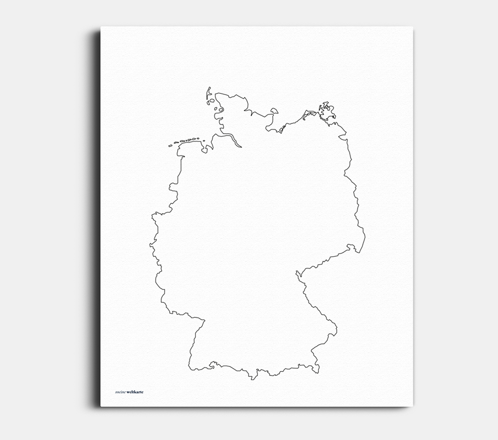 Deutschlandkarte mit den Länderumrissen
