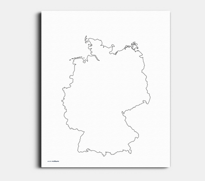 Deutschlandkarte mit den Länderumrissen