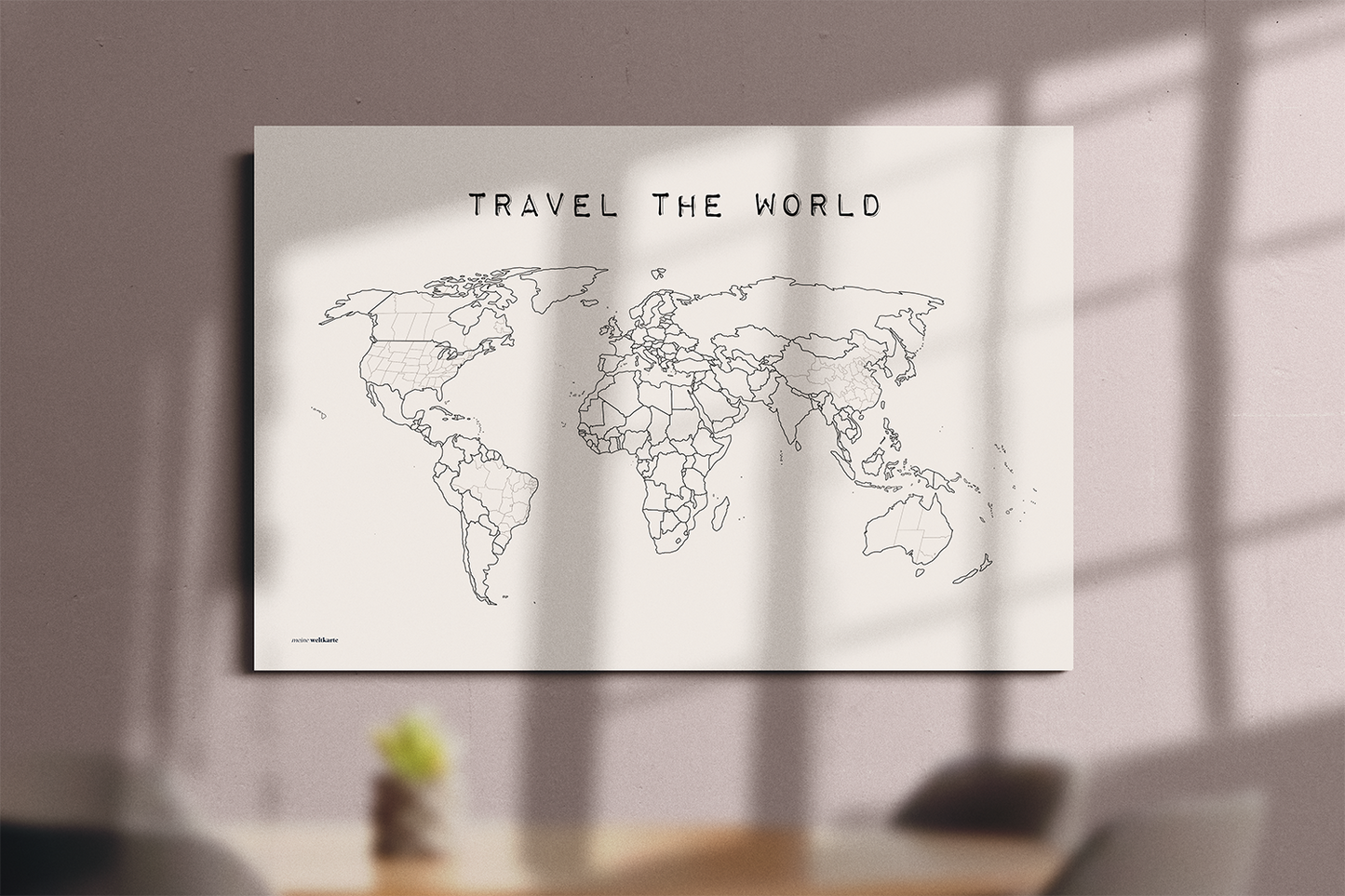 Weltkarte Wand