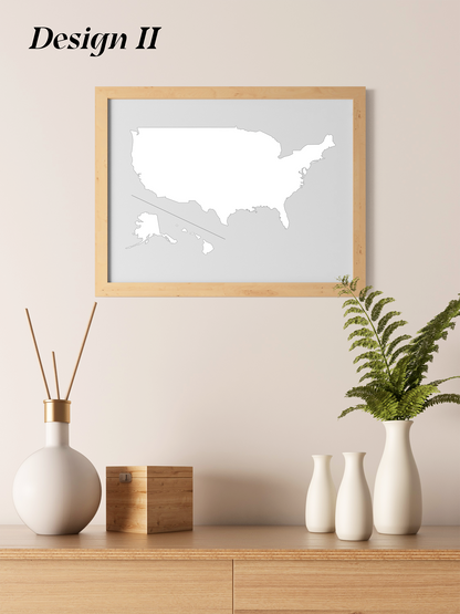 USa Länderumrisse