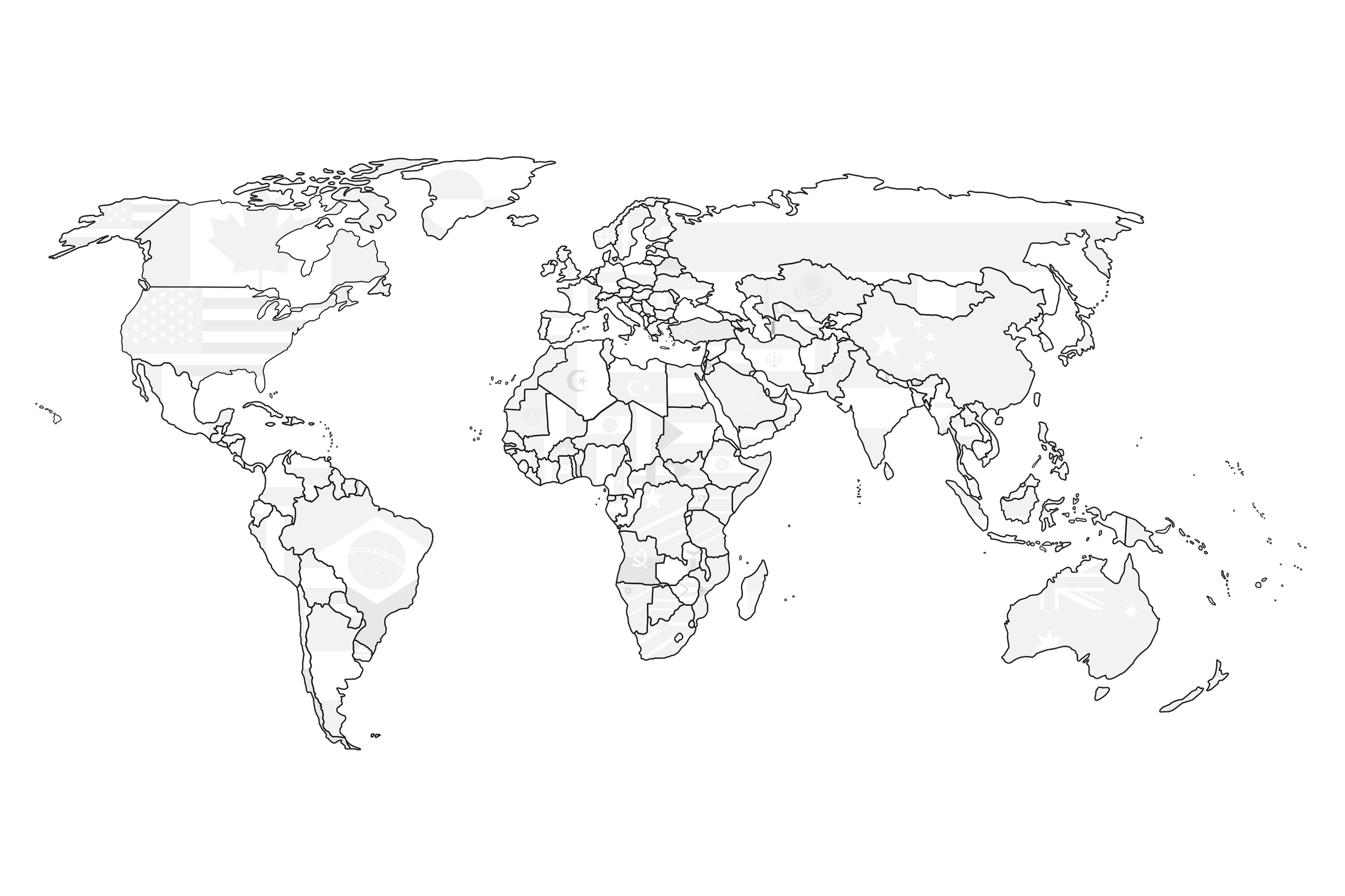 Die Weltkarte mit Flaggen zum ausmalen von meine weltkarte. Weltkarte zum ausmalen