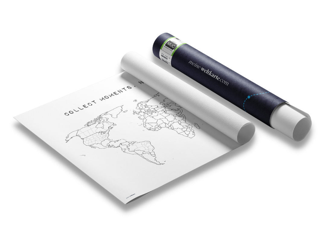 Das Leinwandposter der Weltkarte zum ausmalen von meine weltkarte